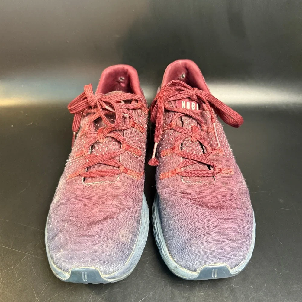 NOBULL Ripstop Runner Burgundy Blue Ombre Synthetic‎ Athletic Womens 8.5 Mens 7